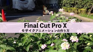 Finalcutpro 追従するモザイクアニメーションの作り方 ファイナルカット Youtube