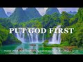 Put God First Piano Instrumental Music With Scriptures Waterfall Scene Peaceful Praise mp3
