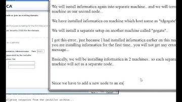 Informatica : Adding new Node and Grid to an Existing Infra Domain