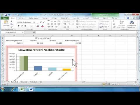 Update Excel: Diagramm kopieren und einfügen