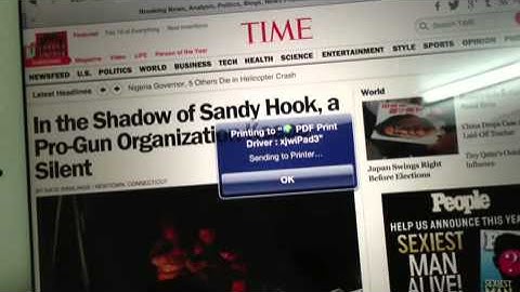 How to print web page from safari to pdf by PDF Print Driver on iPad by iPDFApps