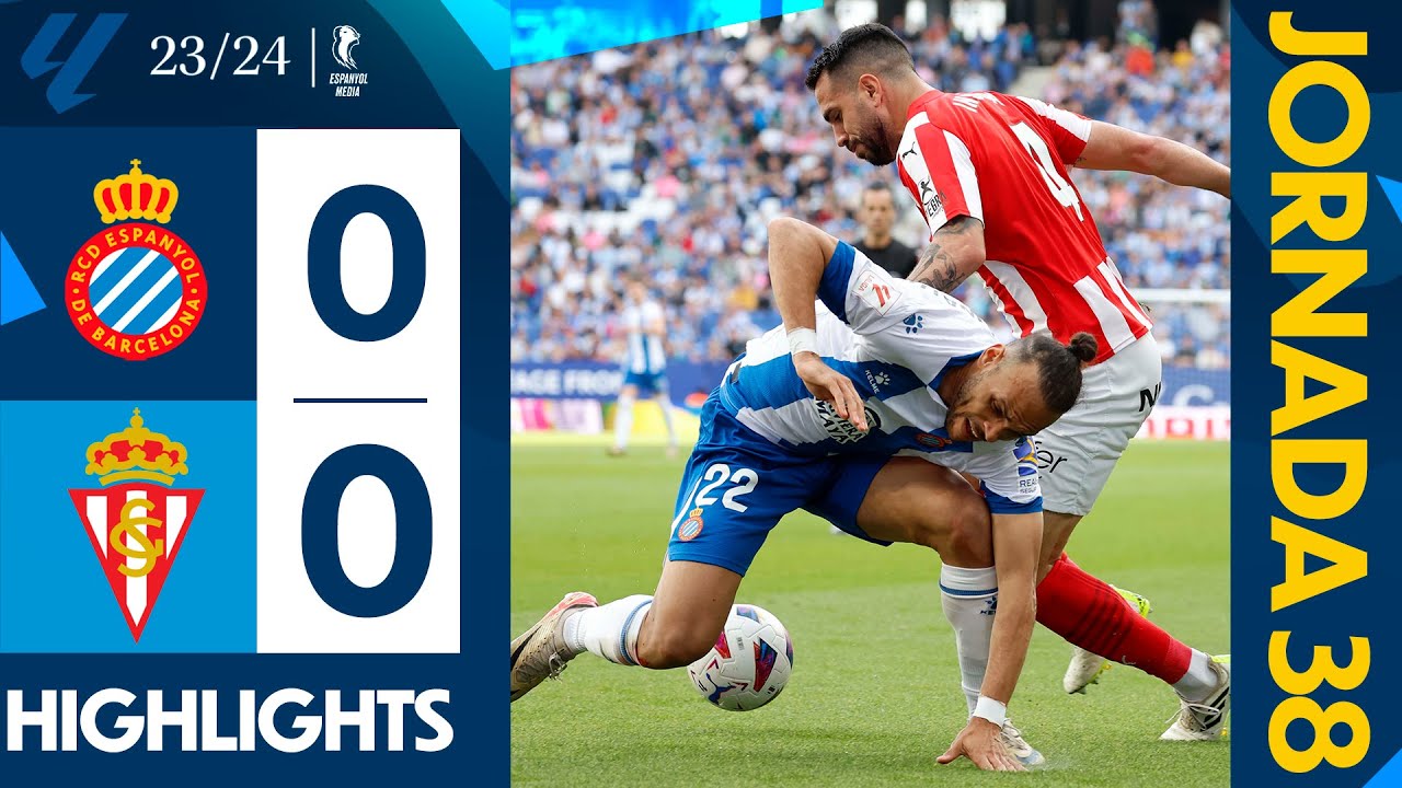 ⚽ RESUMEN J38 | Espanyol 0-0 Sporting | #LaLigaHighlights