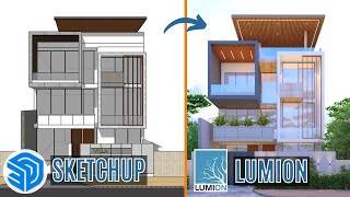 Sketchup to Lumion Workflow Tutorial | Sketchup House Modeling | Lumion Rendering