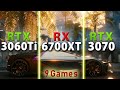 RX 6700 XT vs RTX 3060 Ti vs RTX 3070 // Test in 9 Games | 1440p