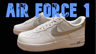 Nike Air Force 1 |DR0142-100| White/Laser Blue on foot.
