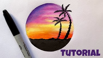 Sunset Color Pencil Tutorial