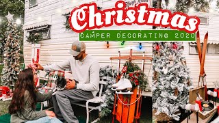 CHRISTMAS DECORATE WITH ME 2020!! My Vintage Camper HoneyBelle