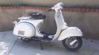 Customers 1st Ride on a 1975 Vespa Sprint