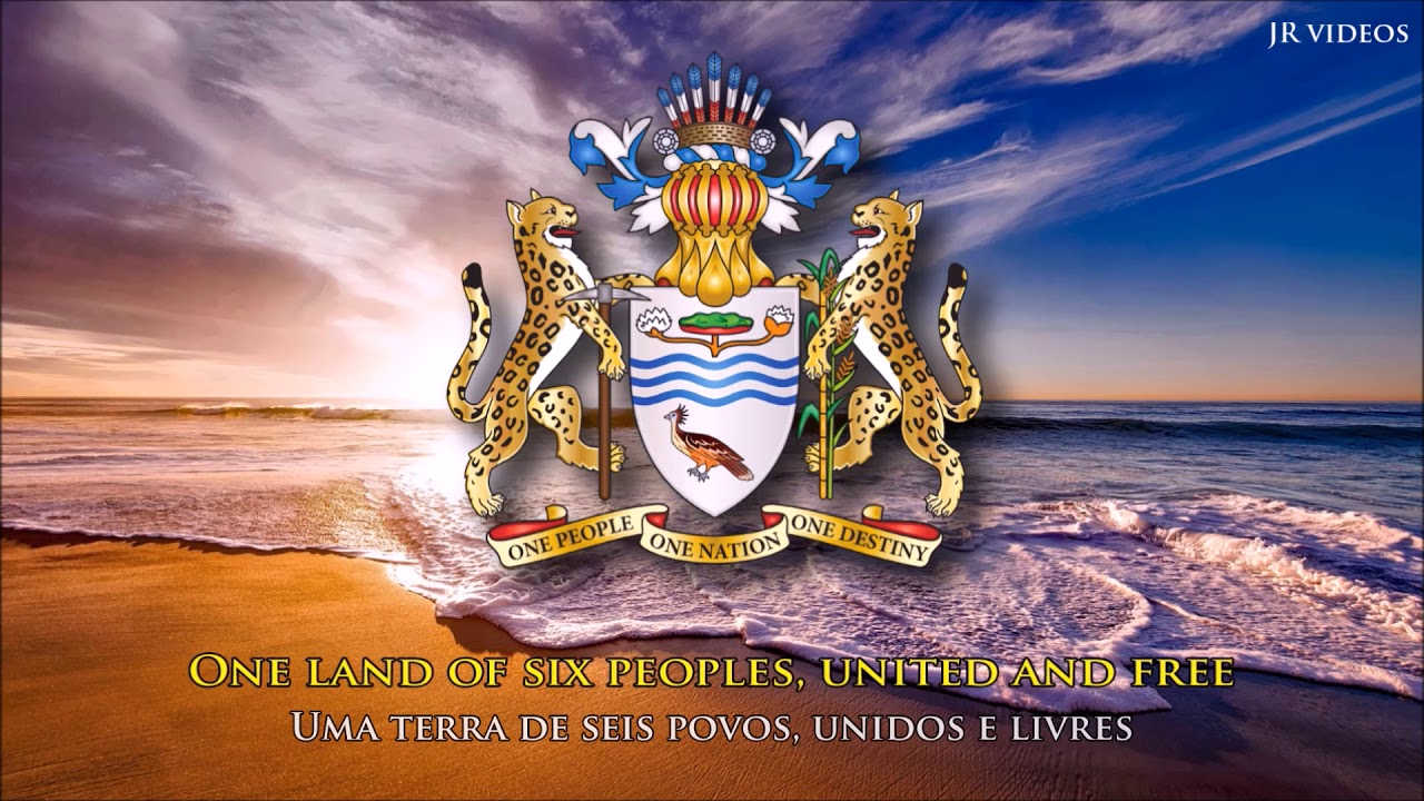Hino da Guiana (EN/PT letra) Anthem of Guyana (Portuguese) YouTube