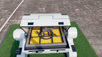 How does DNEST drone self landing and charging work?