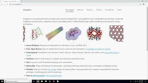 Avogadro Chemistry Software Download Tutorial