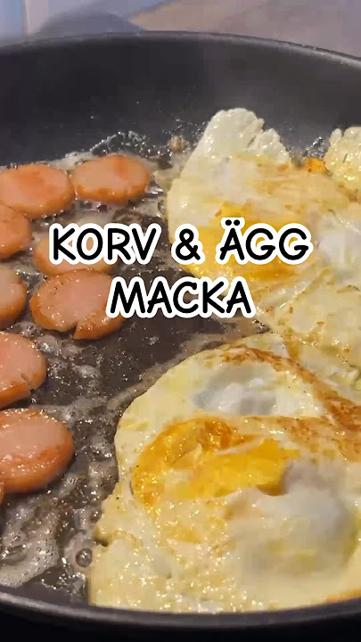 Korv & Ägg smörgås till kvällsmat 😋#mat #lunch #middag #food #foodie #eggandcheese #egg #mat #vlog