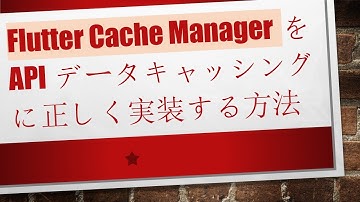 Flutter Cache ManagerをAPIデータキャッシングに正しく実装する方法