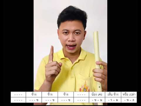 สอนเป่าขลุ่ยเพียงออ เพลงช้าง