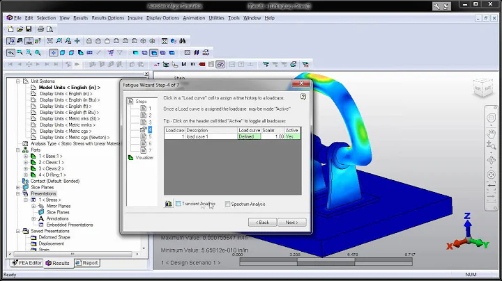 Algor Simulation - Wizard for Fatigue Analysis