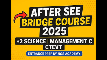 📘 After SEE Bridge Course | +2 Science & Management Entrance | CTEVT | St. Xavier