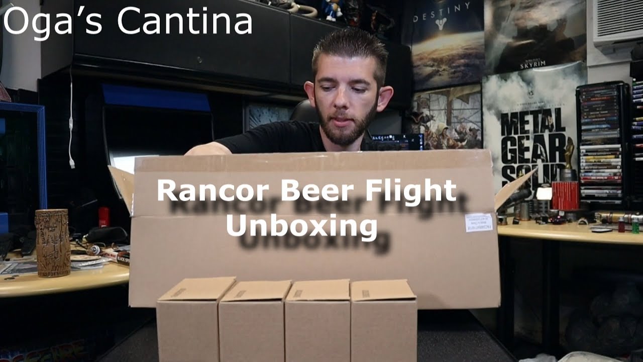 Star Wars Galaxy's Edge Rancor Beer Flight Unboxing YouTube