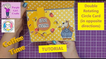 Double Rotating Circle Card Tutorial (rotating in opposite direction) - Must see!