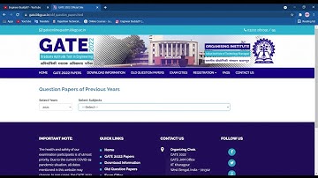 Live🛑 : GATE Exam Old papers pdf Download⬇ From IIT K official site | GATE 2022 Update