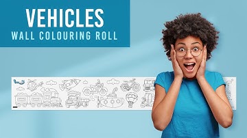 Vehicle Reusable Wall Colouring Roll - Inkmeo - 6 Inch