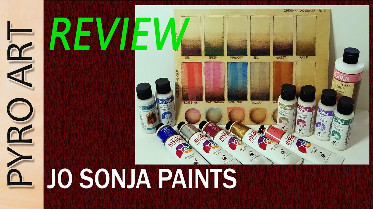 Pyrography Jo Sonja Acrylics for Wood Burning...REVIEW YouTube