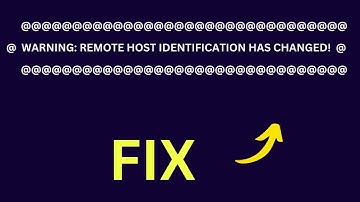 How to Fix Warning Remote Host Identification Has Changed