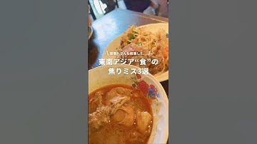 東南アジア旅行で焦った…食の焦りミス3選 #newt #海外旅行