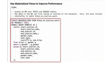 Oracle Big Data SQL: 3 - Using Materialized Views (MVs)