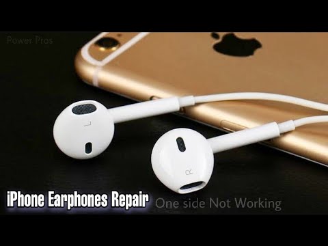 How to repair iphone Earphones  Earphones One Side Not working solved