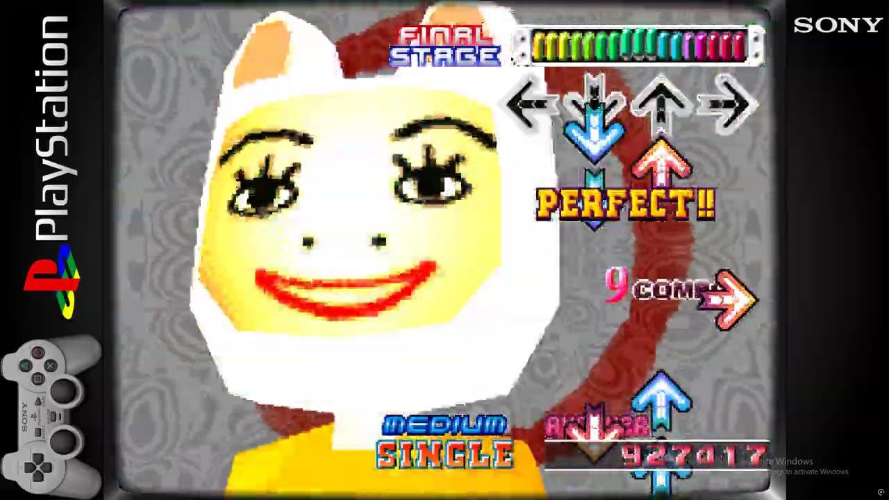 Dance Dance Revolution 3rdMix (PS1) - Gameplay (LB RetroArch PSX / RTX GPU)