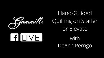 Hand-Guided Quilting on Statler or Elevate