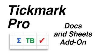 How to Install the Tickmark Pro Google Workspace Add-On How To Use The Tickmark Pro Google Workspace Add On