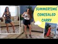 SUMMERTIME CONCEALED CARRY | How to carry (and DRAW) from different outfits and holsters!