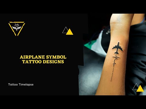 ✈️ Plane with a Heartbeat Tattoo 💓 These tattoo designs of the little  airplane floating around can represent youth, whimsical ide... | Instagram