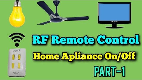RF Remote control Home Appliance On/off Project Without any  Programming In Hindi (Part-1)