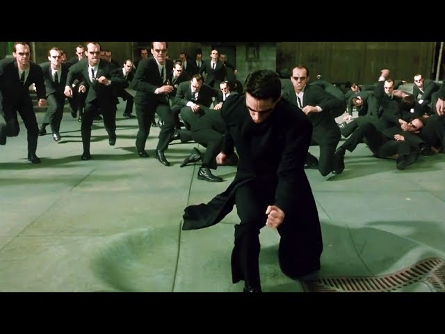 Neo vs Smith Clones [Part 2] | The Matrix Reloaded [Open Matte] class=