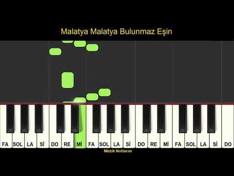 Malatya Malatya Bulunmaz Eşin Melodika Org Notaları