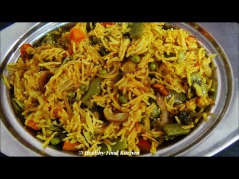 Vegetable Biryani Recipe-Variety Rice Recipe - Vegetable Biryani in Tamil