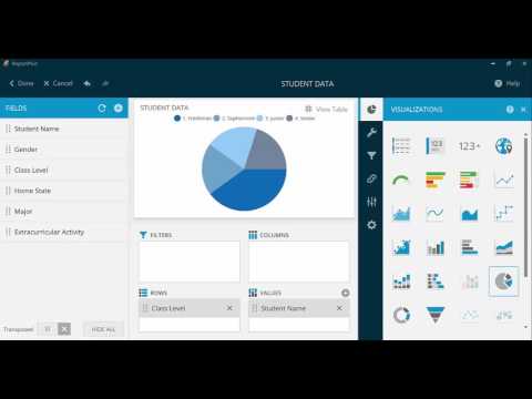 Create a visualization with Google Sheets on ReportPlus Desktop
