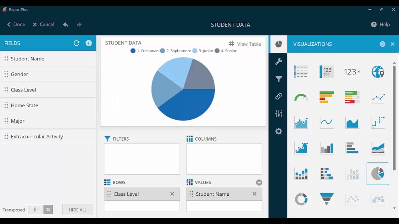 Create a visualization with Google Sheets on ReportPlus Desktop YouTube