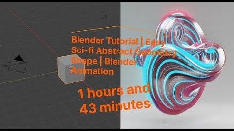 Blender Tutorial | Easy Sci-fi Abstract Geometry Shape | Blender Animation