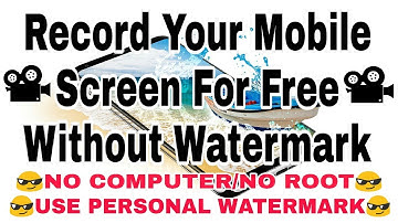 How to record mobile screen for Free Without Watermark| DU - Recorder