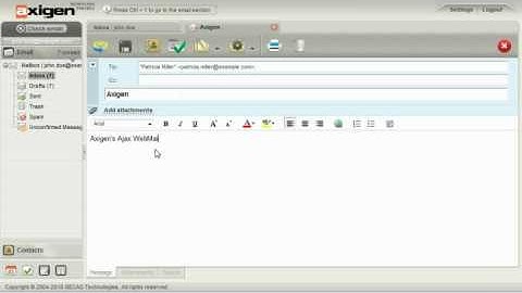 Drag-and-drop Attachments in Axigen