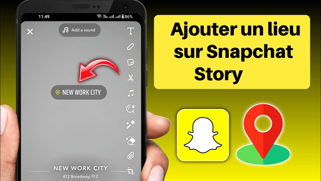 Comment ajouter un emplacement sur Snapchat Story (2025)