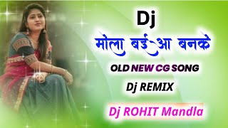 Mola Baiha Bana ke |Dj Mandla | Cg Dj Song | Bass Boosted Mix | DJ ROHIT REMIX 2023