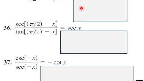 5 2 Verifying Trig Identities P Calc HW L V Pt 2