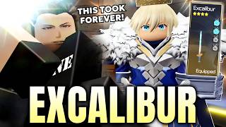 This Took FOREVER! | Getting EXCALIBUR in Broken Blade Roblox!