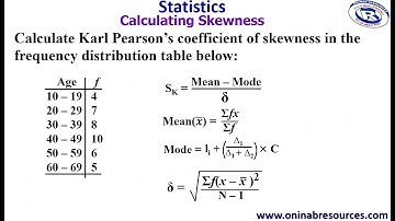 Statistics: Calculating Karl Pearson