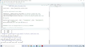 Delineamento Inteiramente Casualizado (DIC) no software R - Parte 2