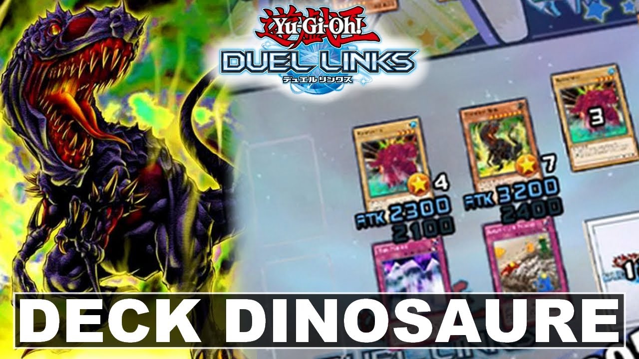 Deck Dinosaure Avec Le Tyranno Noir Yu Gi Oh Duel Links Youtube